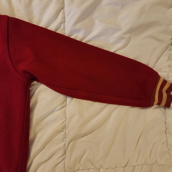 Vintage 1950s Wool Kids University Jacket Red Large - Picture 11 of 15